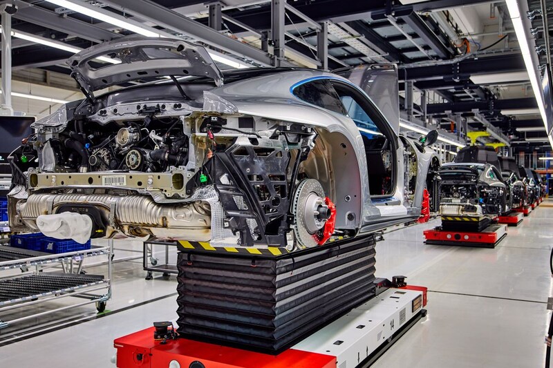 Porsche fabriek Stuttgart Zuffenhausen