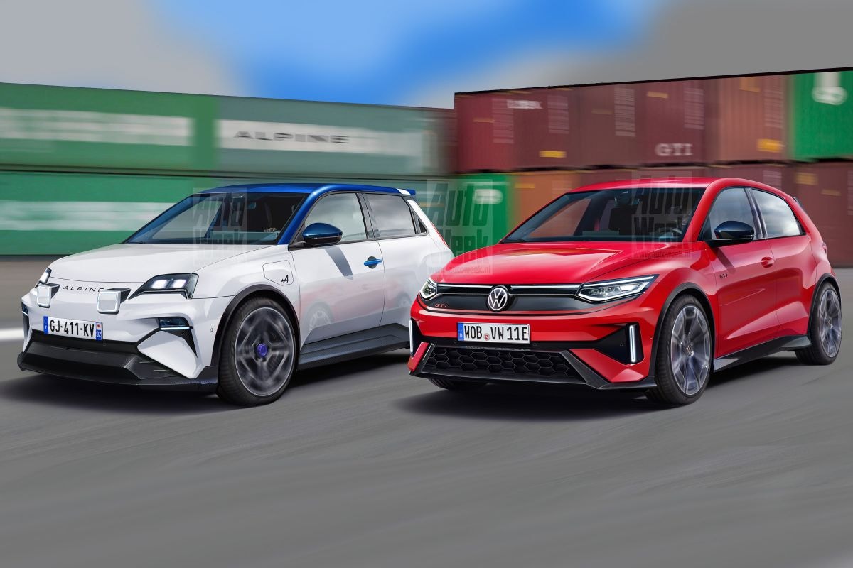 Alpine A290 en Volkswagen ID2 GTI (illustratie: Larson)