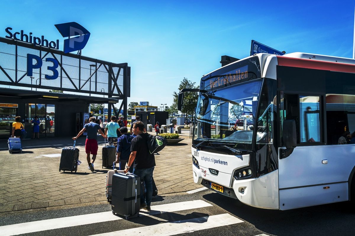P3 Lang parkeren Schiphol shuttlebus ANP