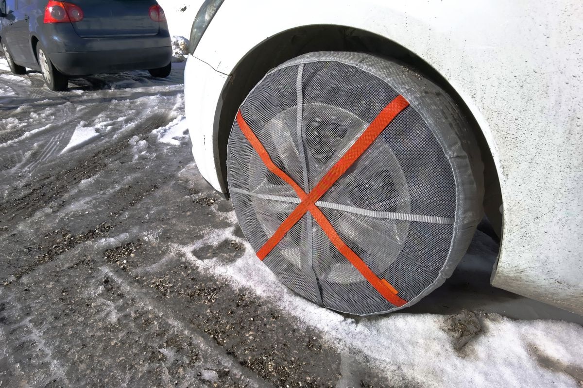 Sneeuwketting sneeuwsok Getty