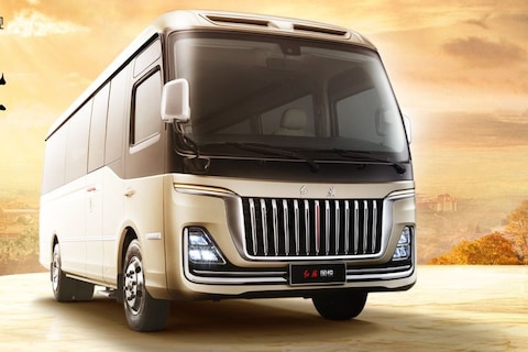Hongqi Guoyue: luxe bus met heftig hekwerk