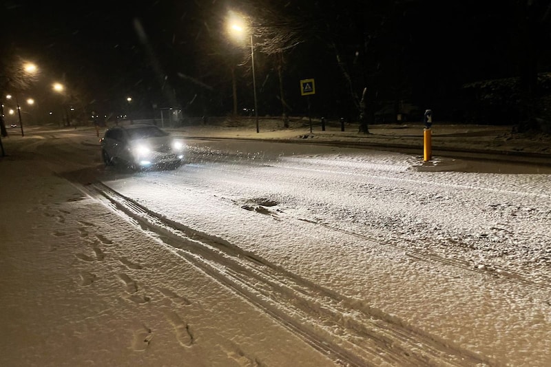 Sneeuw winter donker