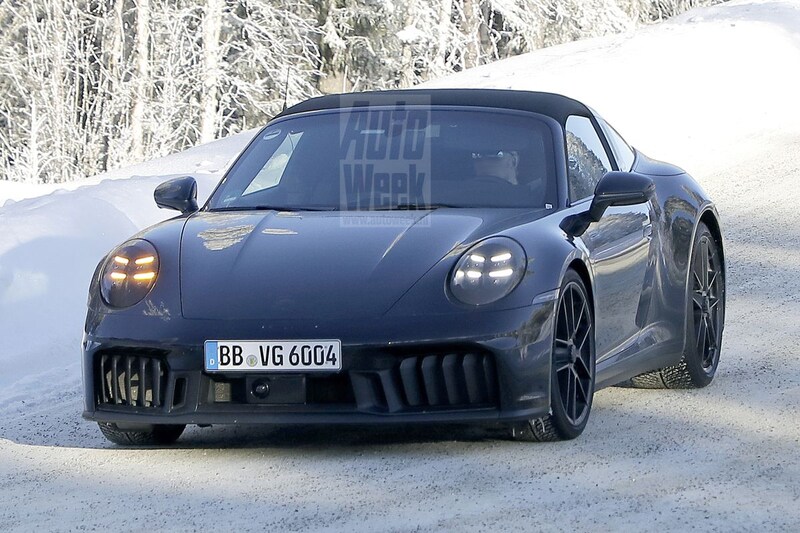Porsche 911 Targa spyshots