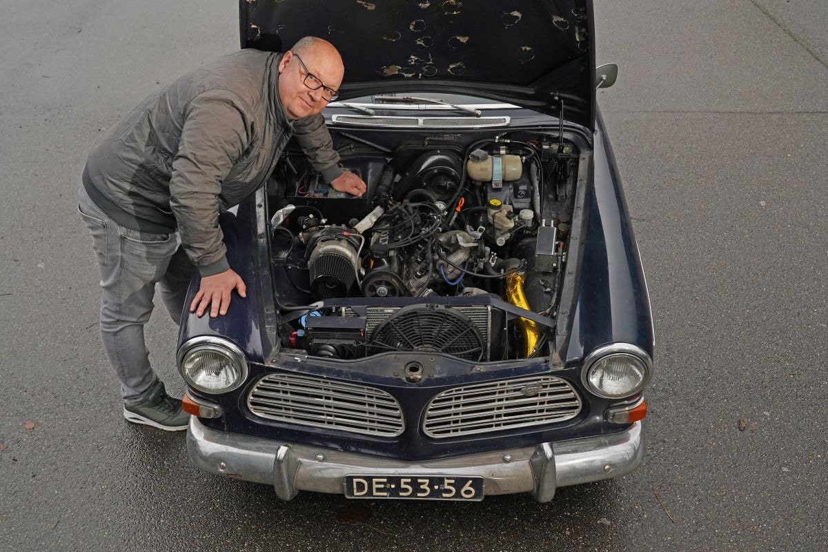 Volvo Amazon met motor 940 Turbo