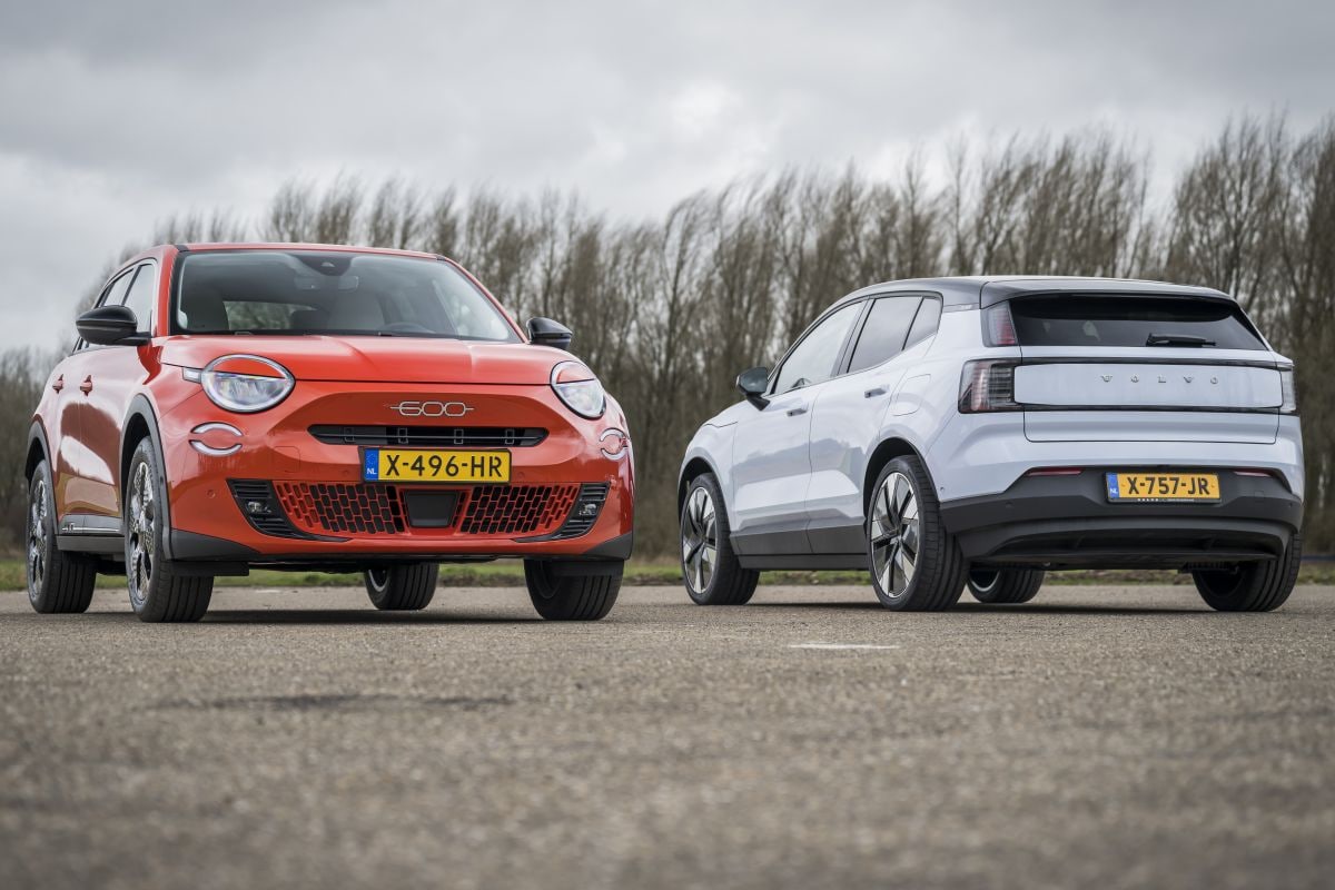 Fiat 600e Volvo EX30 ev's dubbeltest multitest elektrisch