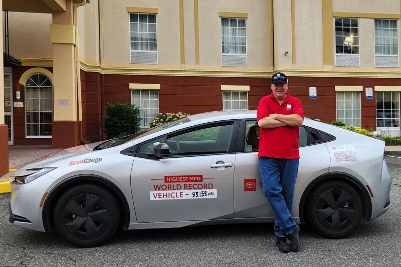 Toyota Prius wereldrecord verbruik