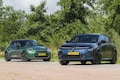 Mini Cooper Lancia Ypsilon dubbeltest elektrische auto ev