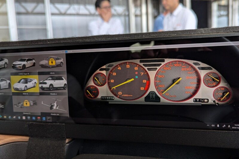 Honda E motorgeluiden scherm EV