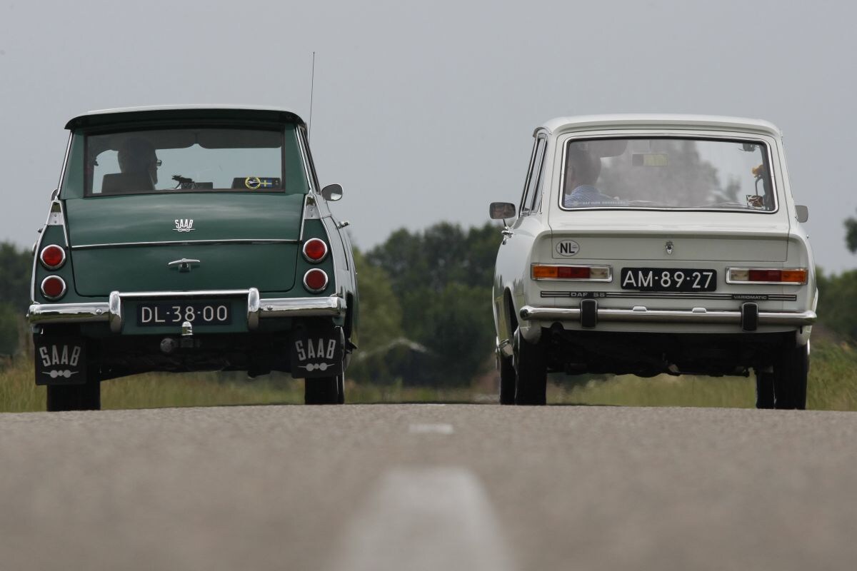 Daf 44 Combi vs. Saab 95 klassiekers