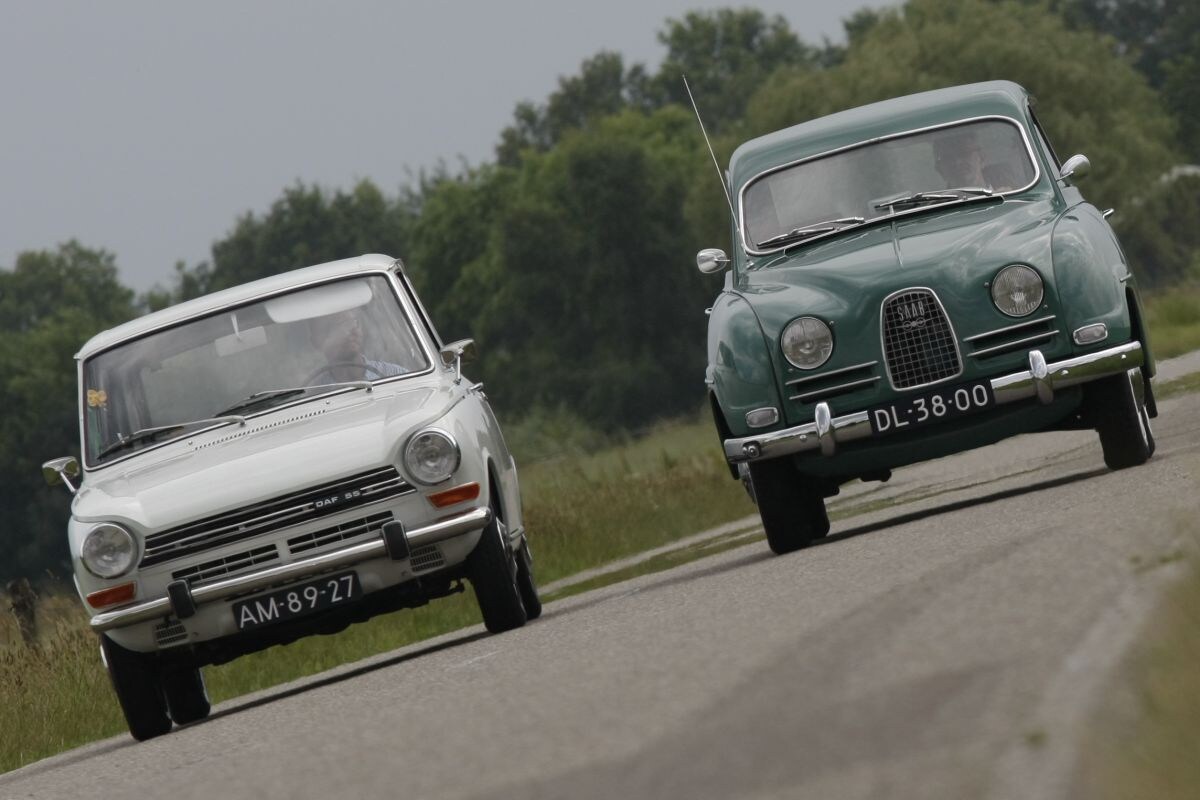 Daf 44 Combi vs. Saab 95 klassiekers