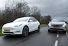 Peugeot E-5008 Tesla Model Y dubbeltest