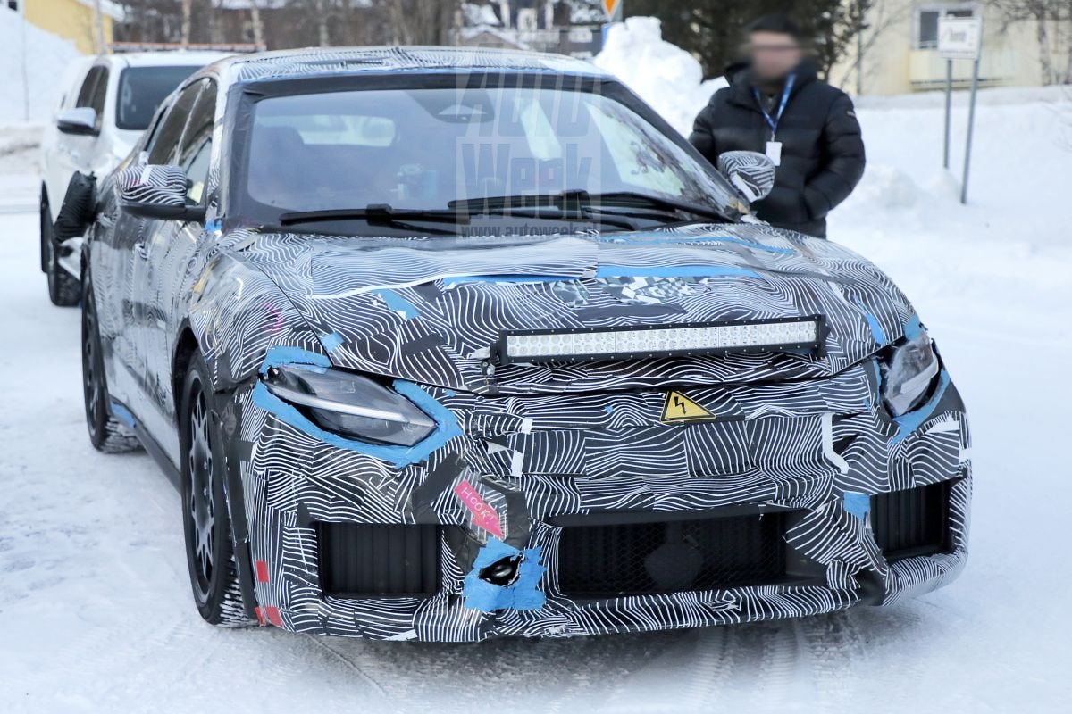 Ferrari EV mule spyshots