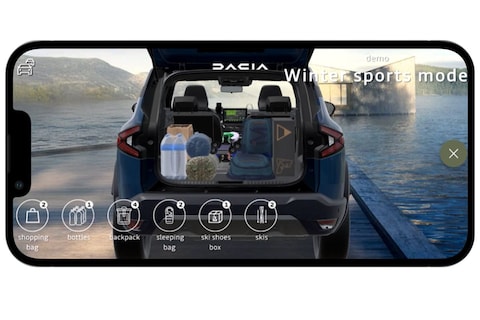 Dacia helpt je bij het efficiënt inpakken van je bagageruimte