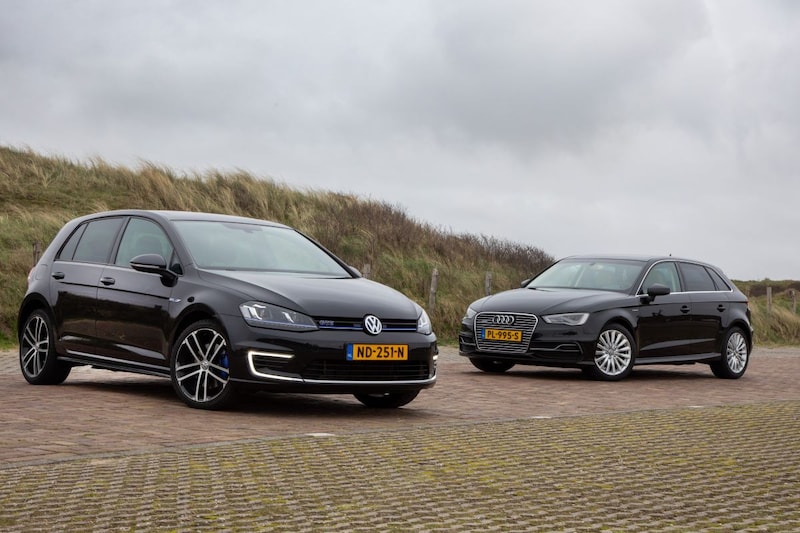 Audi A3 e-tron en Volkswagen Golf GTE