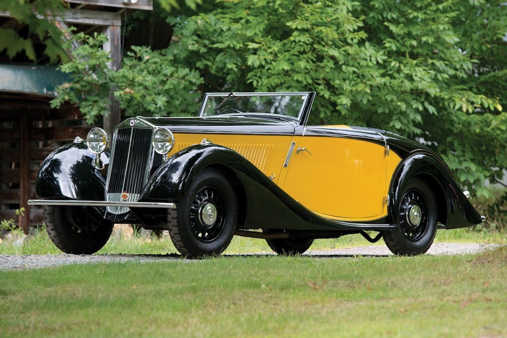 Stalen klapdak Peugeot Lancia klassieker jaren 30