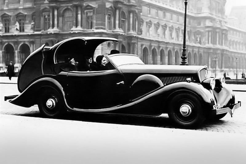 Stalen klapdak Peugeot Lancia klassieker jaren 30