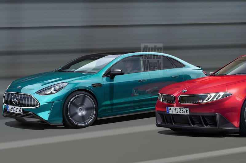 BMW i3M versus Mercedes-AMG C 63 EQ (Illustraties, Larson)
