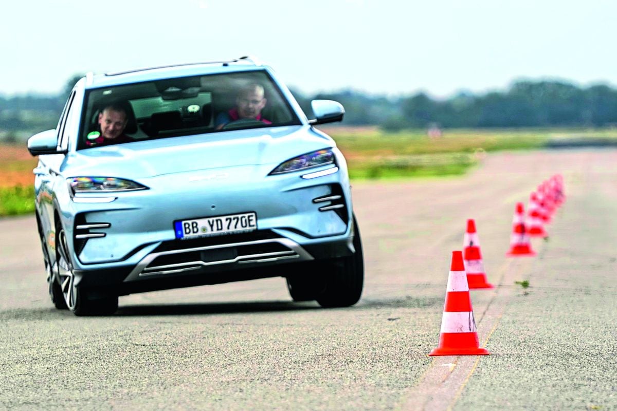 BYD Seal U in actie op testbaan