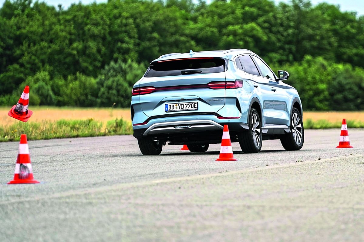 BYD Seal U in actie op testbaan