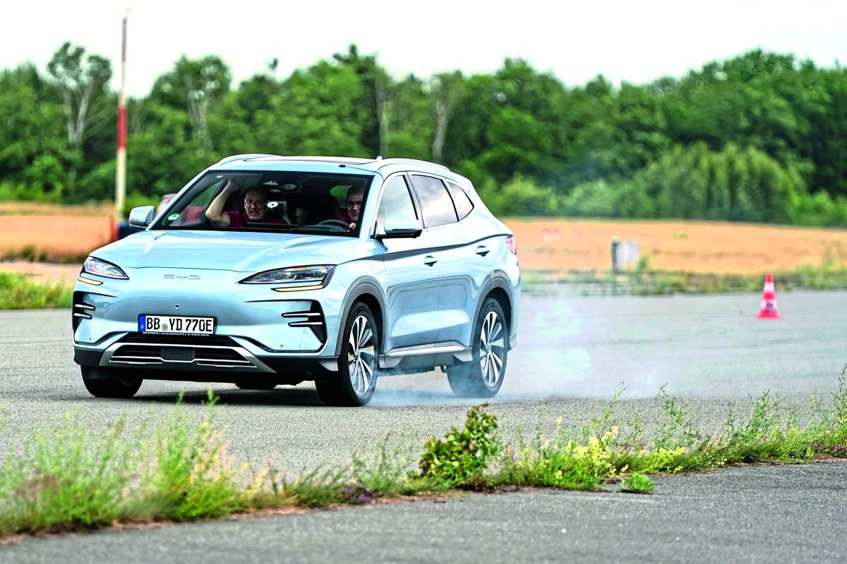 BYD Seal U in actie op testbaan