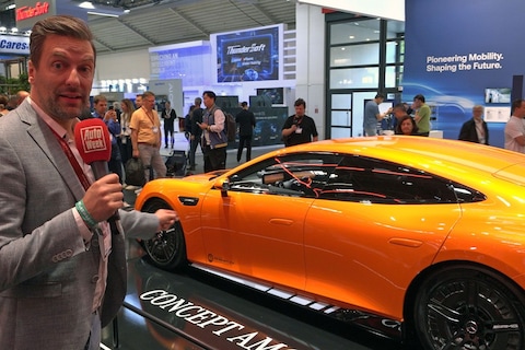 Rondje om de Concept AMG GT XX : 1.360 pk en bizar snel laden