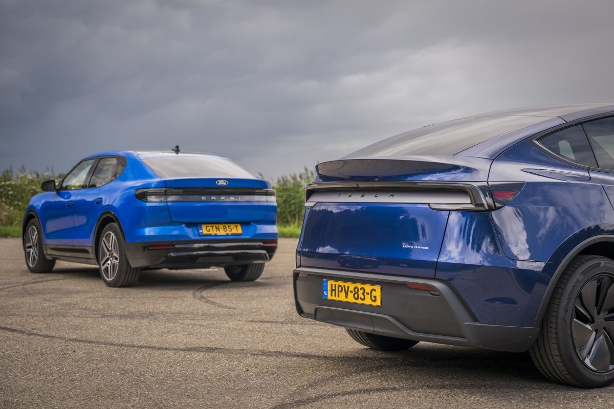 Ford Capri en Tesla Model Y