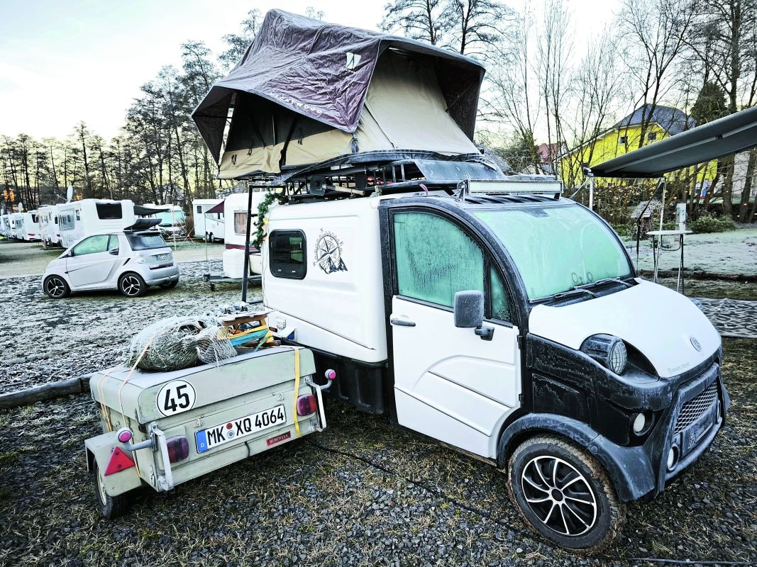 Mini-camper op basis van Aixam