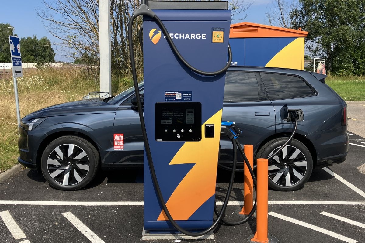 Elektrische roadtrip, snelladen Volvo EX90