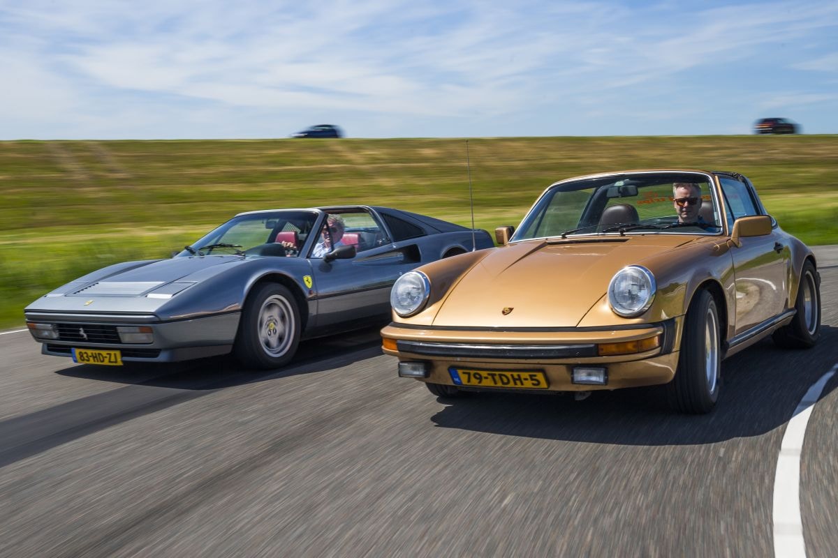 Porsche 911 Targa vs. Ferrari 328 GTS, klassieke targa's