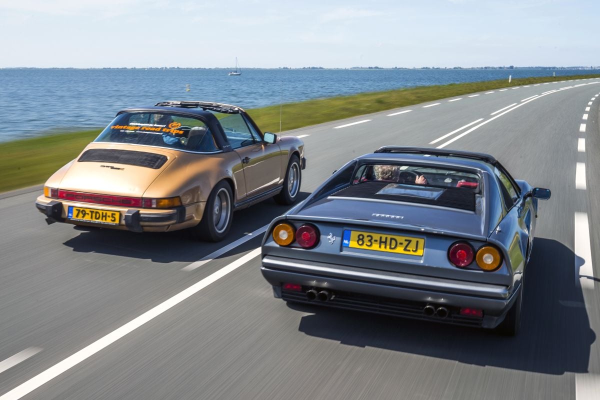 Porsche 911 Targa vs. Ferrari 328 GTS, klassieke targa's