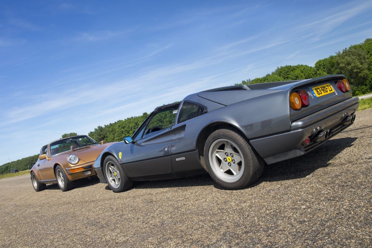 Porsche 911 Targa vs. Ferrari 328 GTS, klassieke targa's