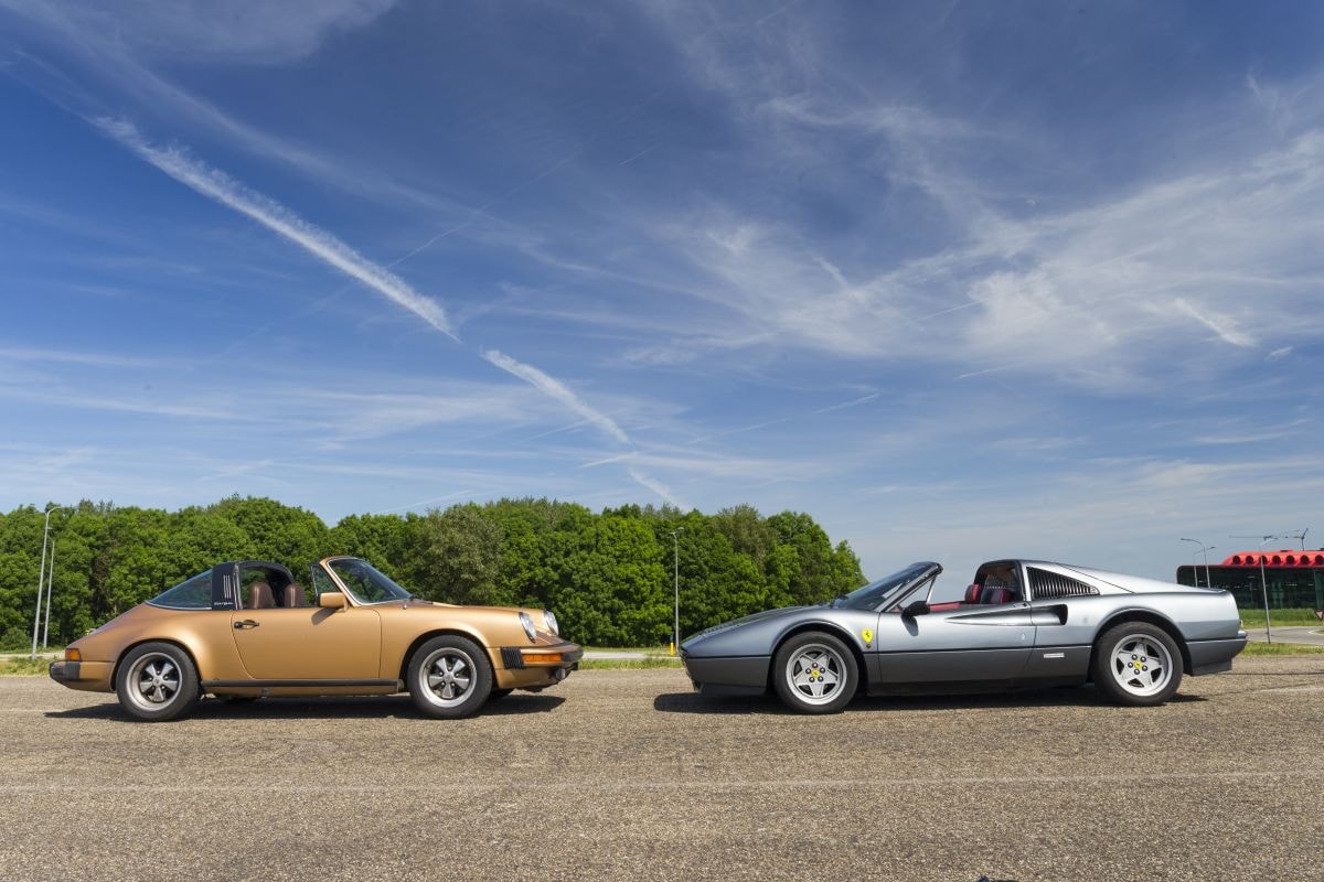 Porsche 911 Targa vs. Ferrari 328 GTS, klassieke targa's