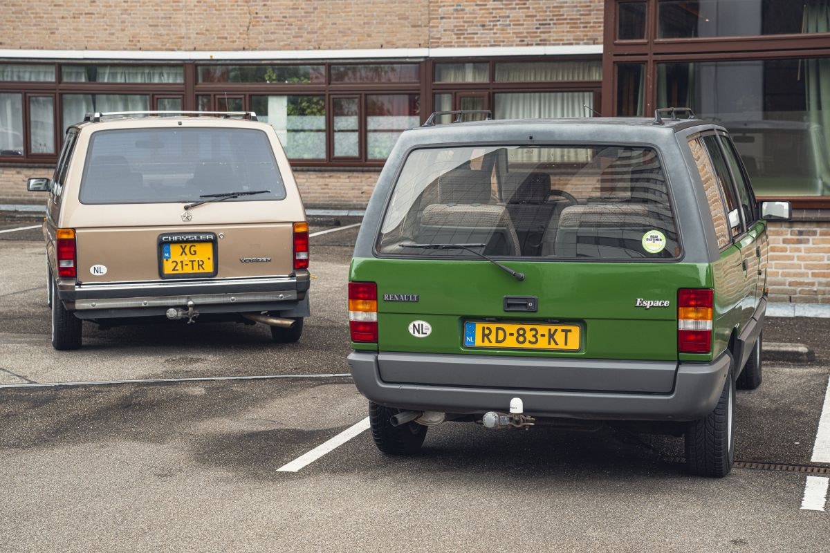 Renault Espace en Chrysler Voyager jaren 80 MPV's