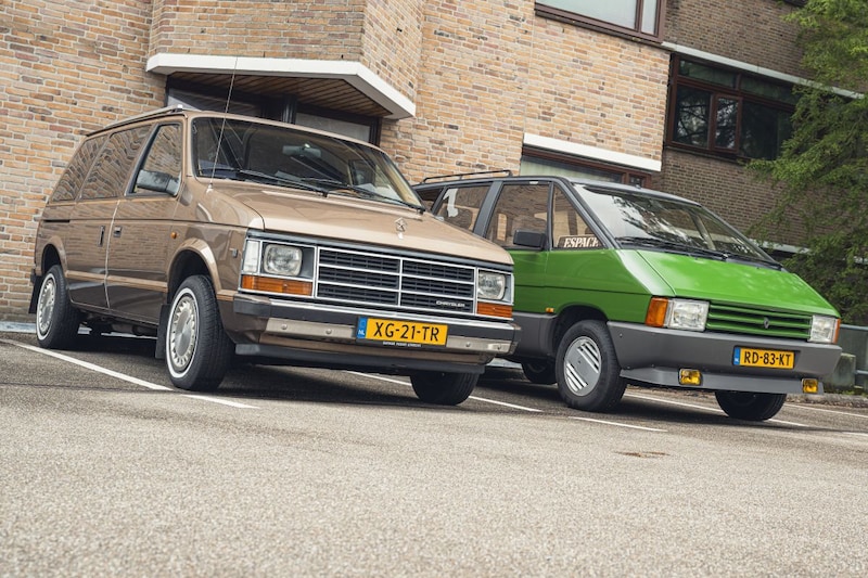 Renault Espace en Chrysler Voyager jaren 80 MPV's