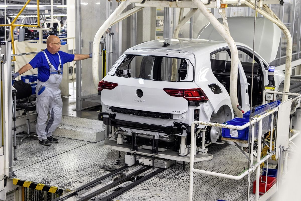 Productie Volkswagen Golf Wolfsburg