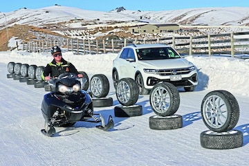Vierseizoenbanden, allseasons, in de sneeuw