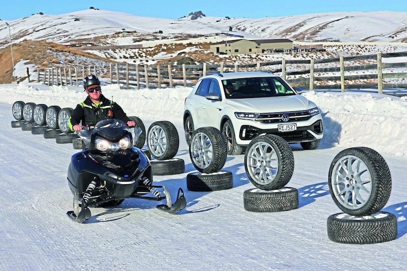 Vierseizoenbanden, allseasons, in de sneeuw
