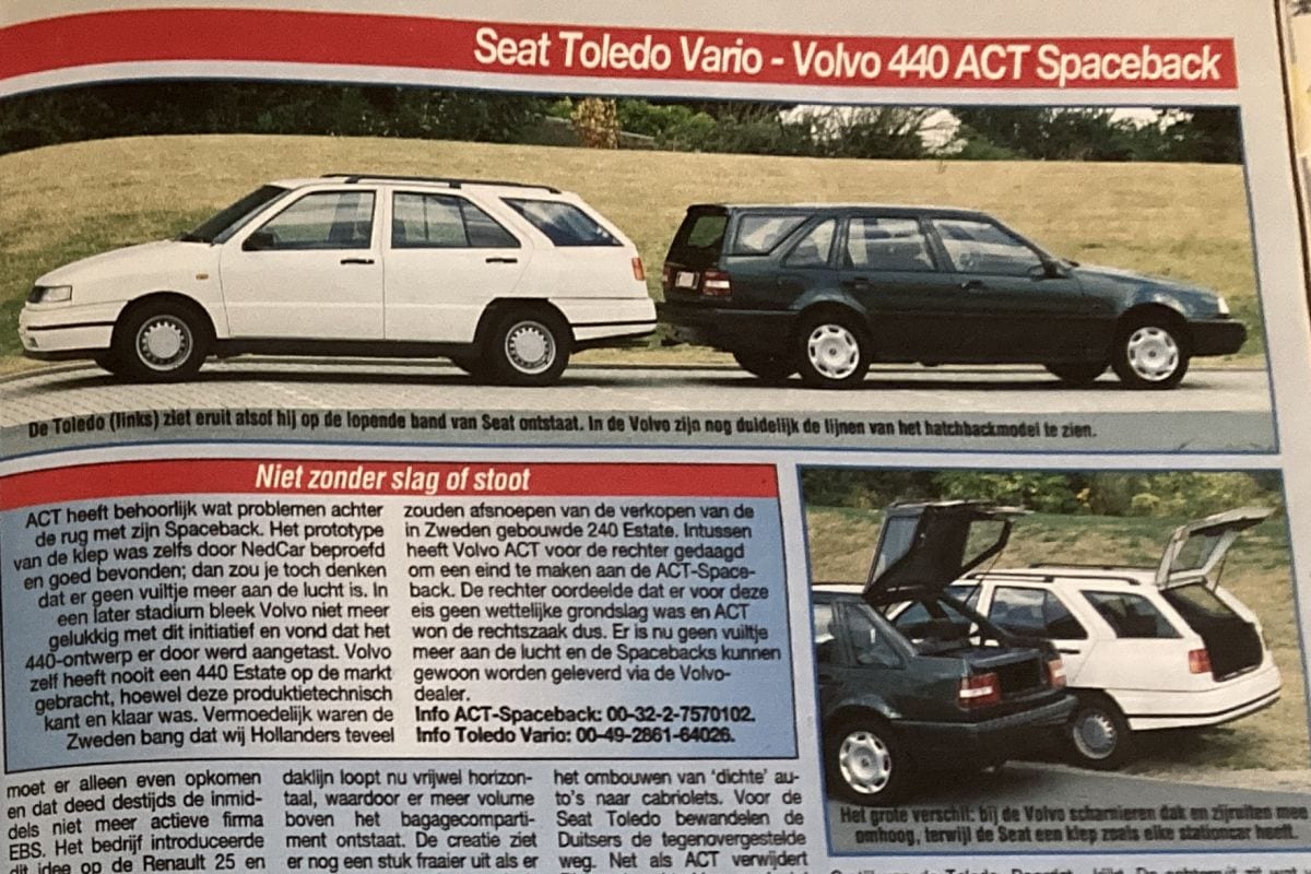 Omgebouwd tot stationwagon: Volvo 440 en Seat Toledo