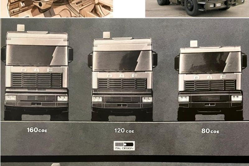 schetsen Italdesign voor Daf trucks
