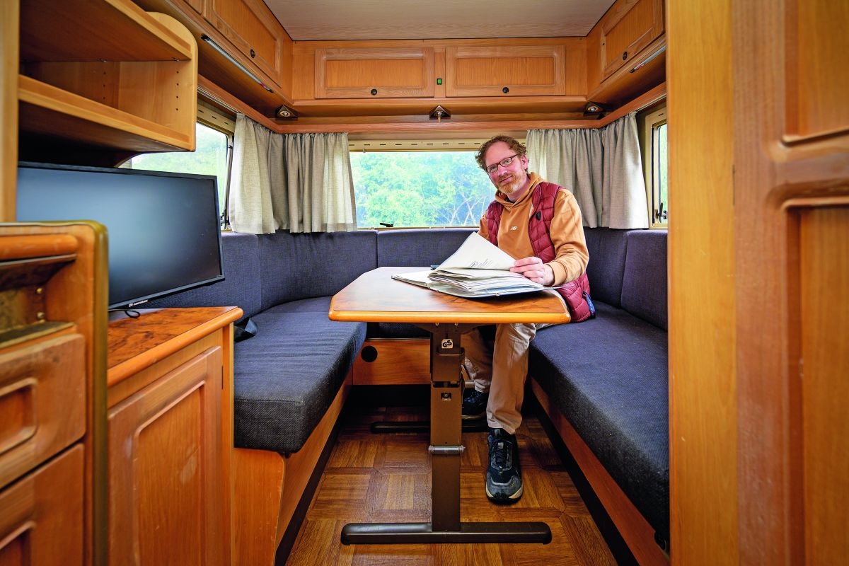 Camper van Tabbert, oude camper op a href=