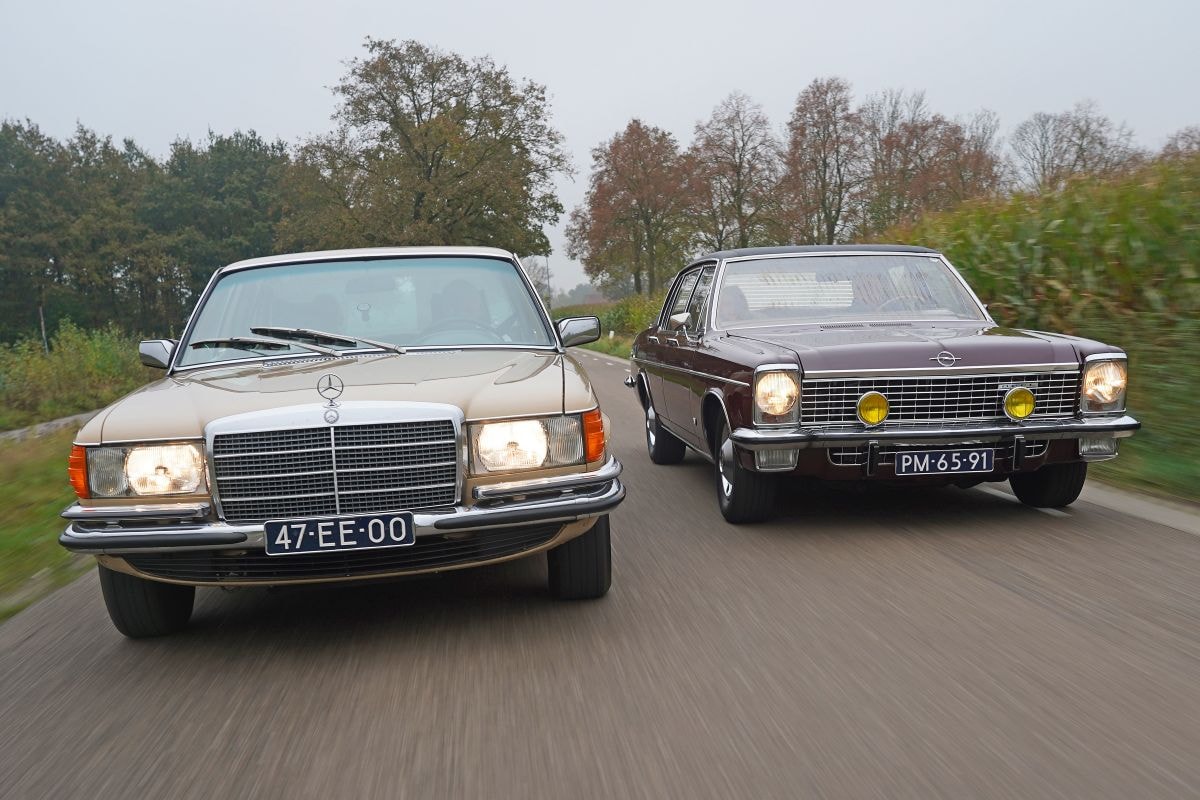 Mercedes S-klasse W116 vs Opel Admiral
