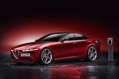 Alfa Romeo Giulia EV (illustratie Andrei Avarvarii)