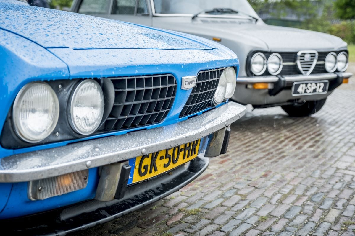 Alfa Romeo Giulia en Triumph Dolomite Sprint