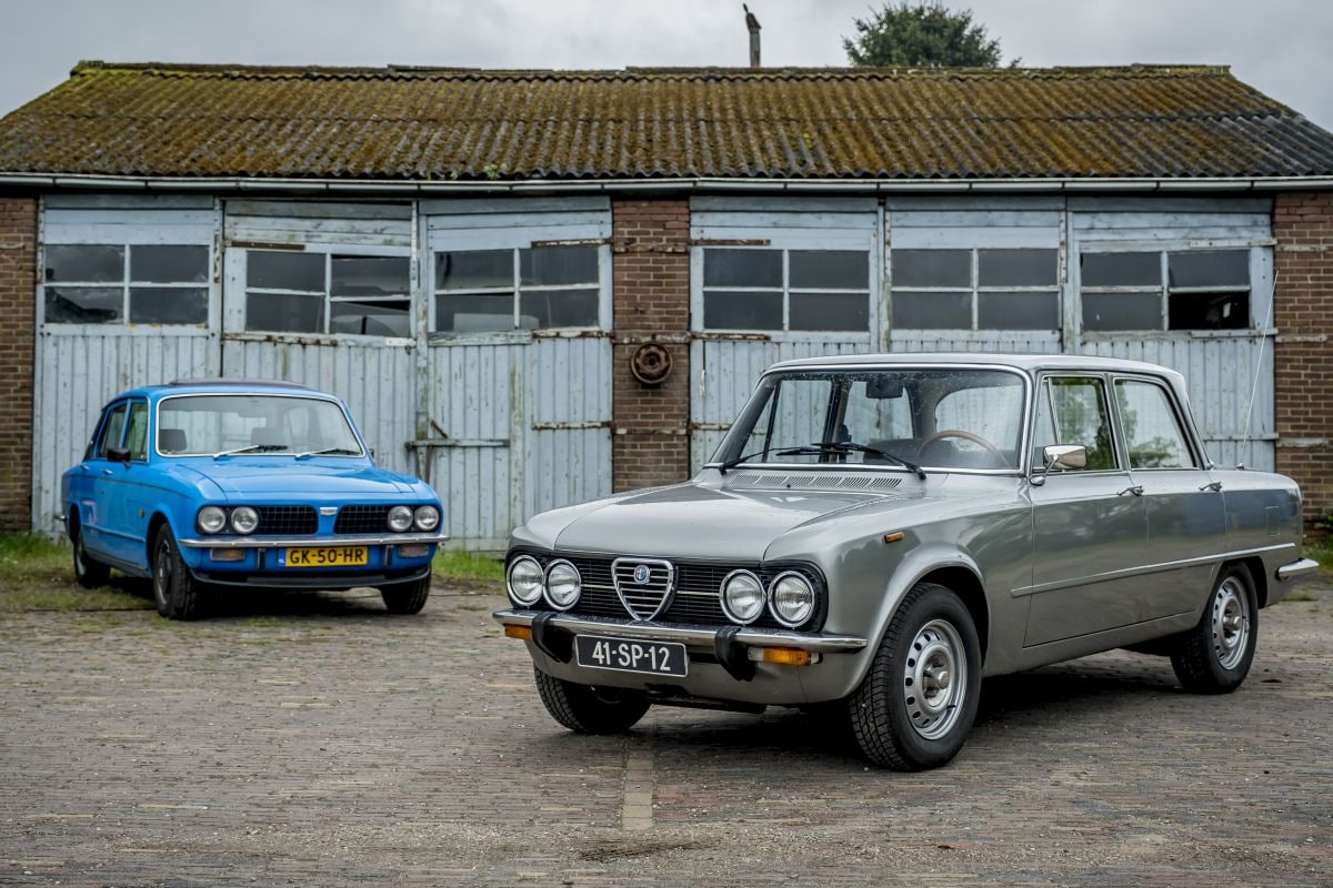 Alfa Romeo Giulia en Triumph Dolomite Sprint