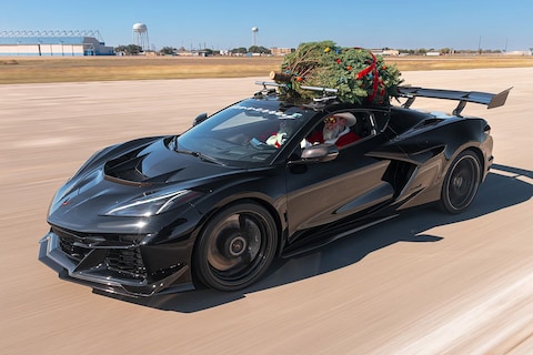 Je kerstboom ophalen kan gewoon met een Chevrolet Corvette ZR1