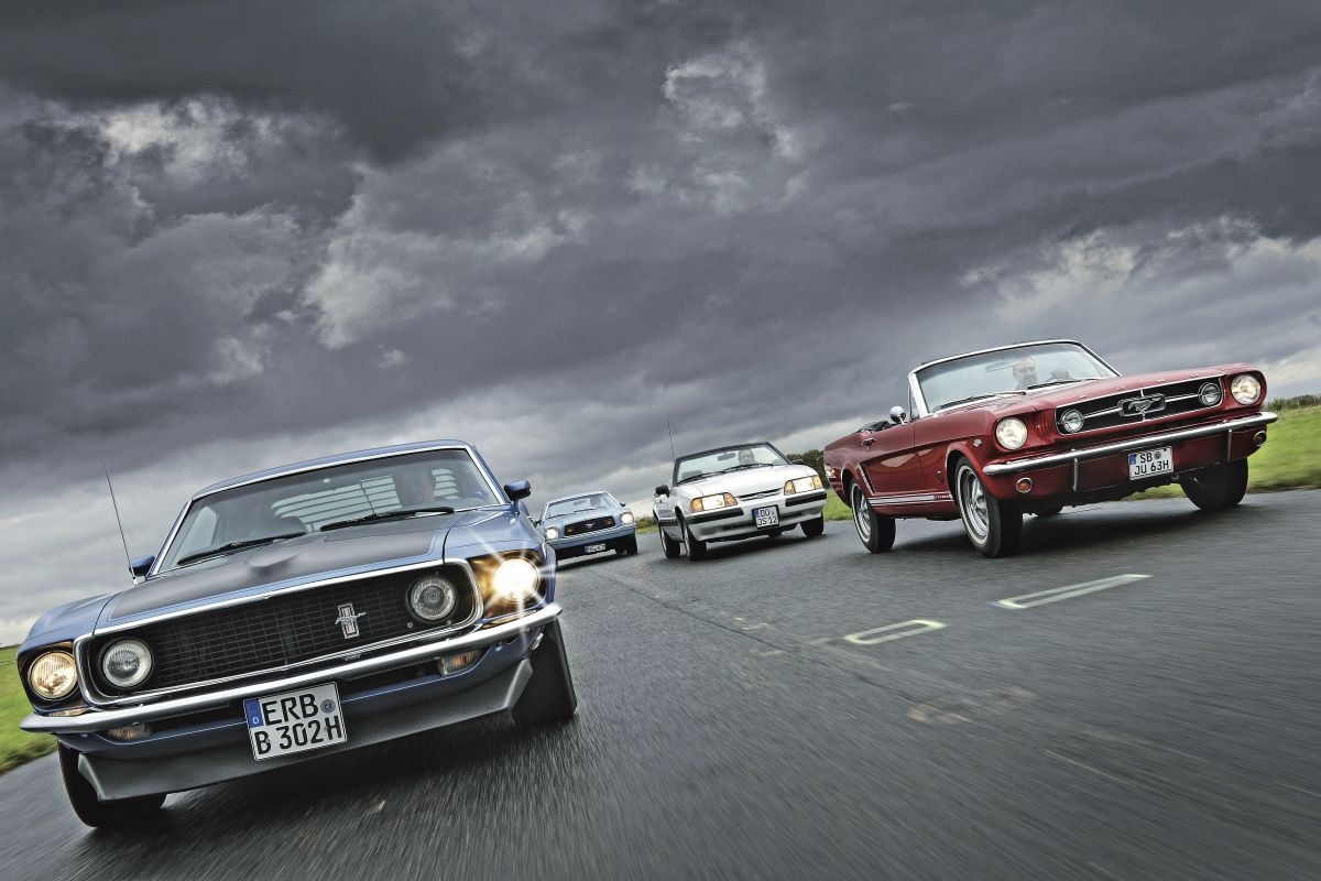 Ford Mustang eerste drie generaties