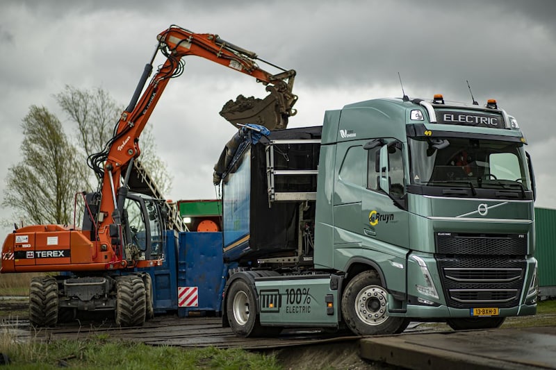 Elektrische vrachtauto Volvo FH elektrisch