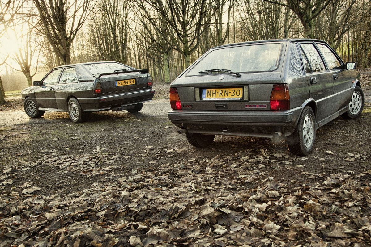 Lancia Delta HF 4WD vs. Audi Quattro klassiekers met 4x4