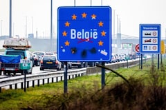 Belgie, verkeer, borden, Vlaanderen - foto ANP