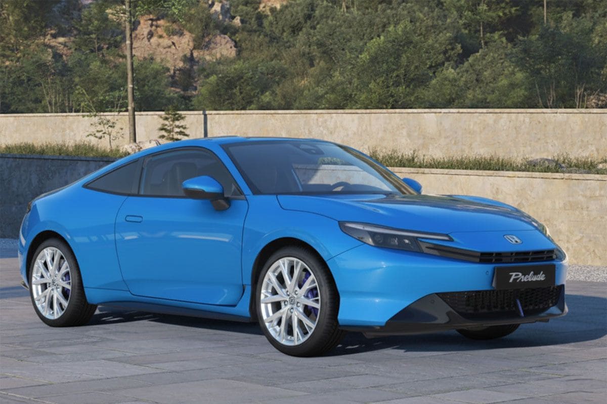 Honda Prelude zilveren wielen